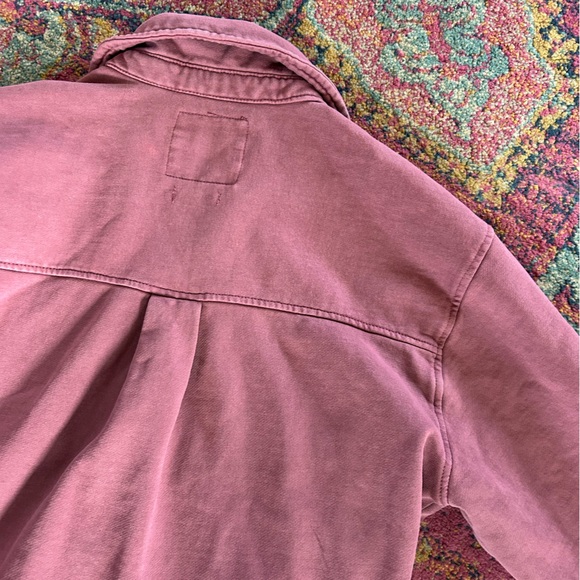 C&C California | Women’s Mauve Sunwashed Double Pocket Button-Up Shirt Size M - Picture 11 of 16